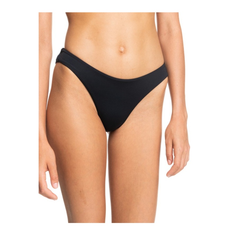 ROXY BEACH CLASSICS CHEEKY HIGH LEG BIKINI BOTTOM ANTHRACITE XS