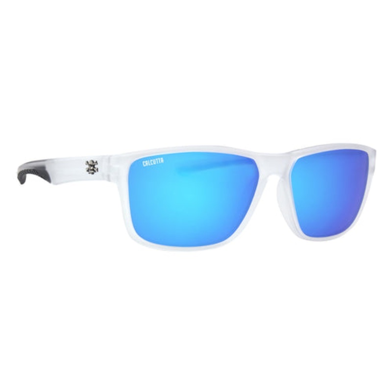 CALCUTTA POLARIZED JETTY SUNGLASSES CRYSTAL SMOKE BLUE MIRROR