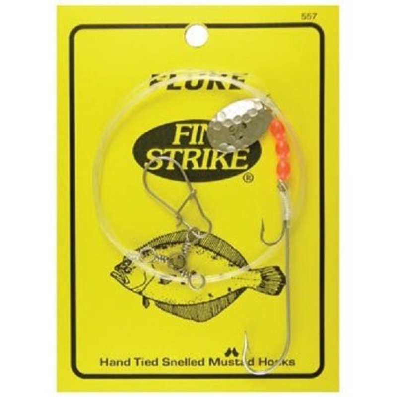 Fin Strike 557 Fluke Rig Duratin Ryder / Stinger w/ Spinner Hook 36″ Leader 1pc