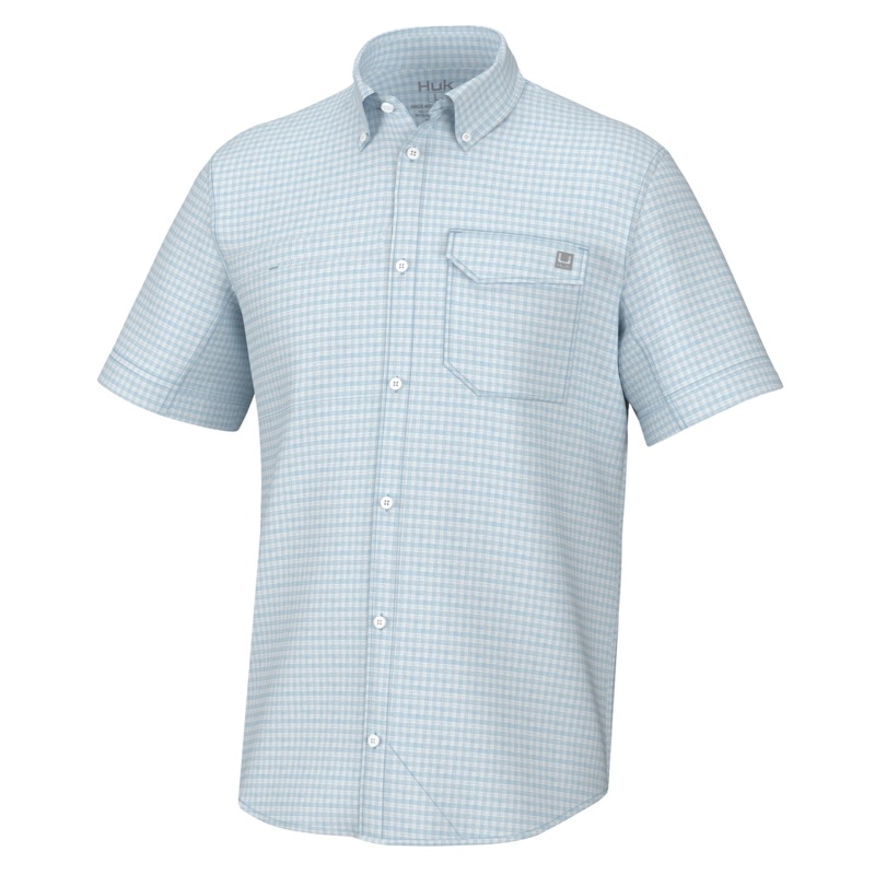 HUK TIDE BREAK POINT SS MINICHECK Ice Water Medium