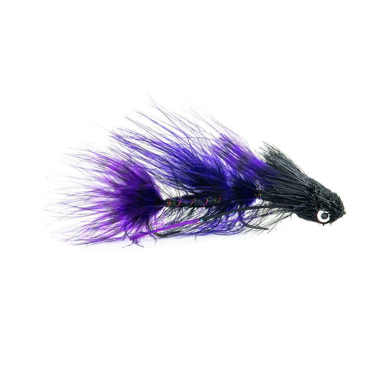 Montana Fly Company Galloup’s Barred Mini Dungeon – Black/Purple (3-Pack) 6 Black / Purple