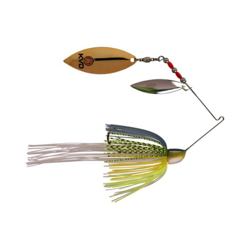 Strike King KVD Finesse Spinnerbait Chartreuse Sexy Shad 1/2oz Willow/Willow