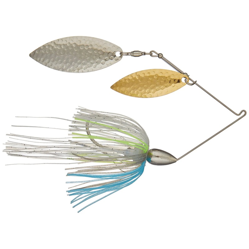 War Eagle Double Willow Hammered Blade Spinnerbaits 3/8oz Nickel Blue Herring