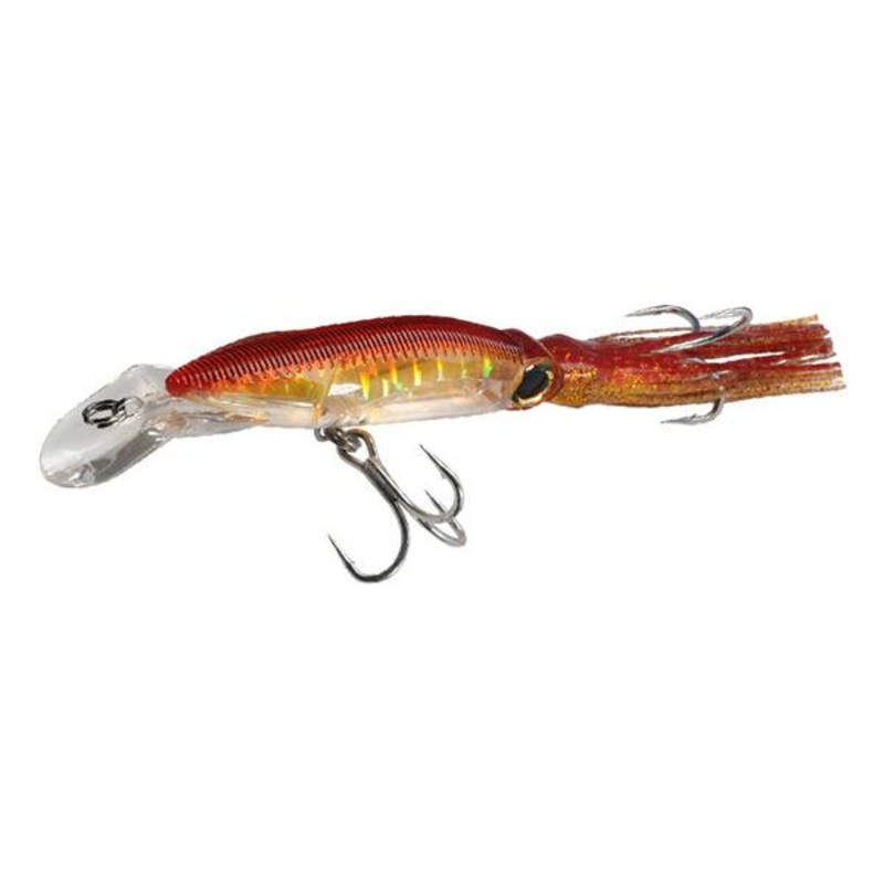 Yo-Zuri 3D Squirt Floating Diving 7 1/2 inch Squid Imitator Gold Red