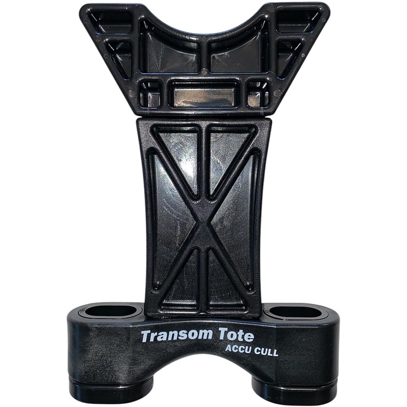 Accu-Cull Transom Tote Outboard Supports Black Mercury