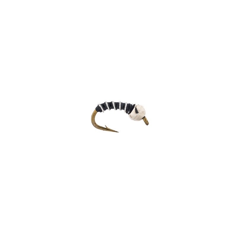 Montana Fly Company Tungsten Zebra Midge – Black (3-Pack) 20