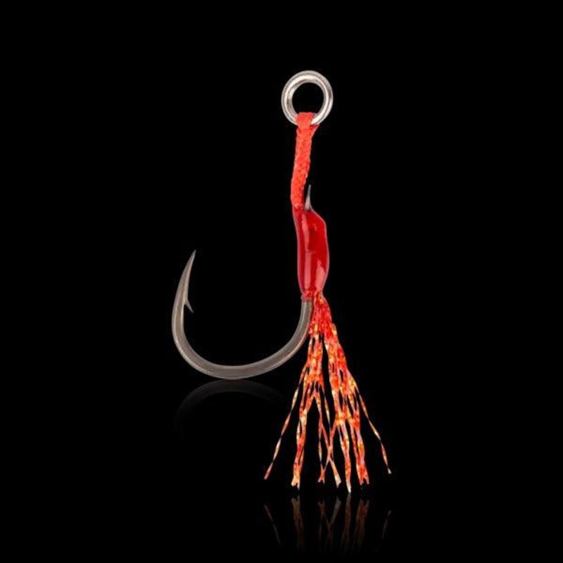 Mustad Alpha Point Light Flash Assist Hooks Size 1/0-2pk Single Assist
