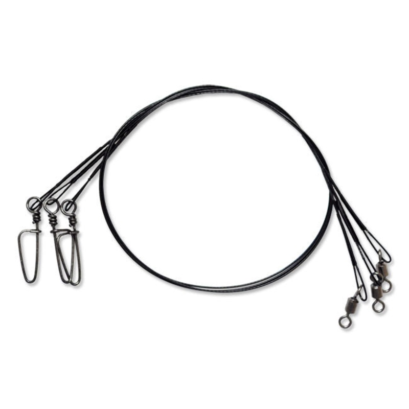 Tsunami Wire Leaders with Coastlock Snap 10 Pack 20lb (10pk, 12in)