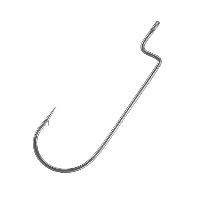 Hayabusa WRM114 Round Bend Offset Fluorine Coated Hooks WRM114 (1/0 – 6pk)