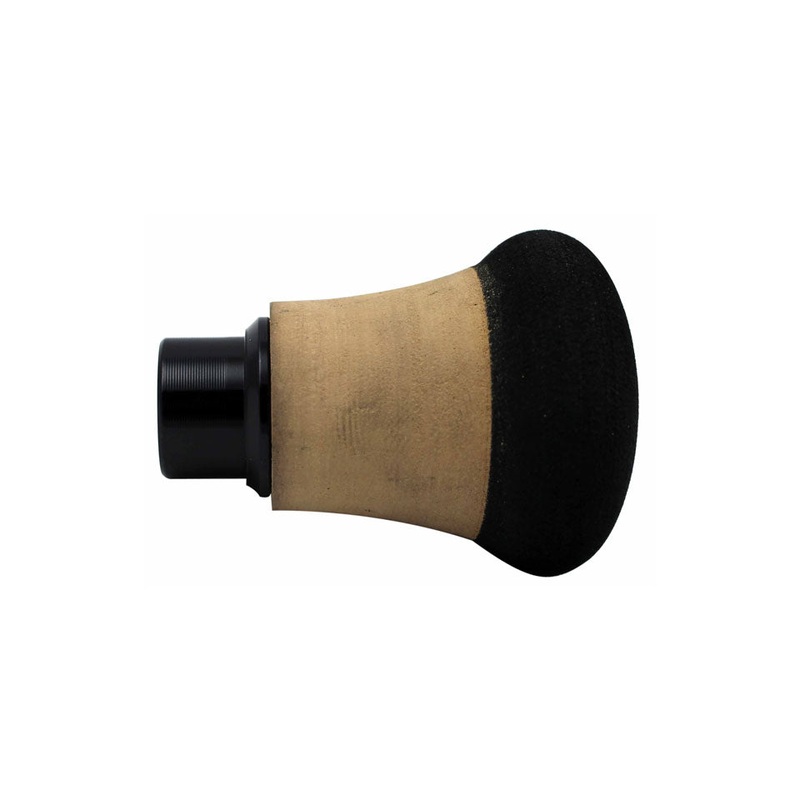 REC 1.5-inch Fixed Fighting Butt, EVA Foam End 1.5FVB Black LS