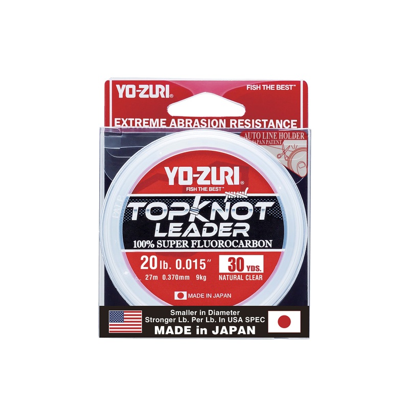 Yo-Zuri TopKnot Leader Fluorocarbon Natural Clear 30 Yards 15 pound