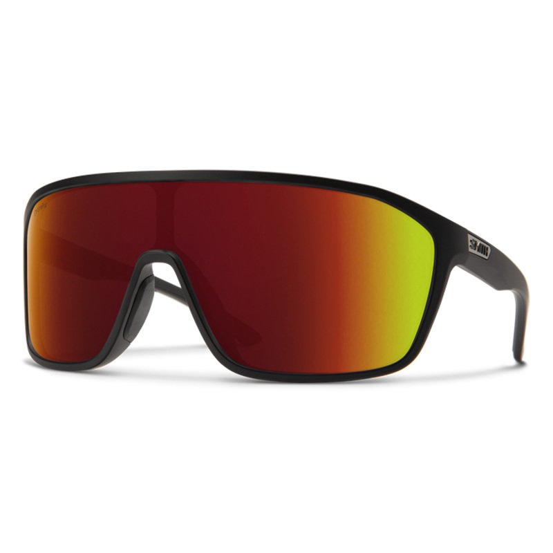 Boomtown ChromaPop Frame: Matte Black Lens: Red Mirror