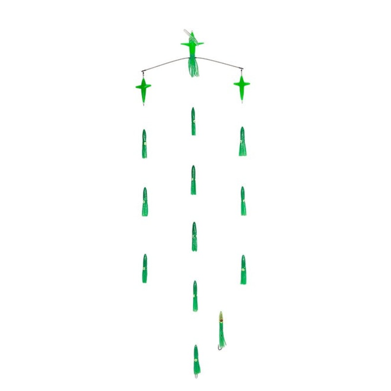Sterling Tackle 22″ Dial Tracker Bar – 6″ Bulb Squids Green