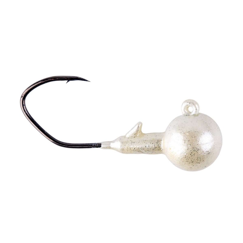 YUM FF Sonar Jig Head (3 Pk) 1/8oz Pearl