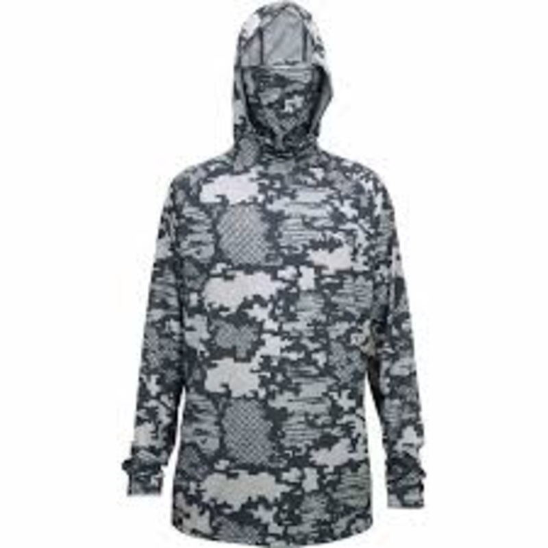 AFTCO MEN’S ADAPT TACTICAL PHASE CHANGE PERFORMANCE LONG-SLEEVE HOODIE Light Grey Digital Camo – 3X
