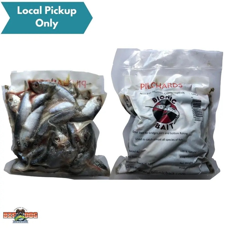 BIONIC BAIT FROZEN PILCHARDS WHITE BAIT 1LB