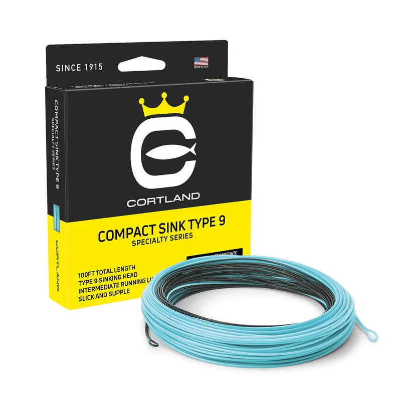 Cortland Compact Sink Type 9 5/6 WT – 200 GR Black/Light Blue