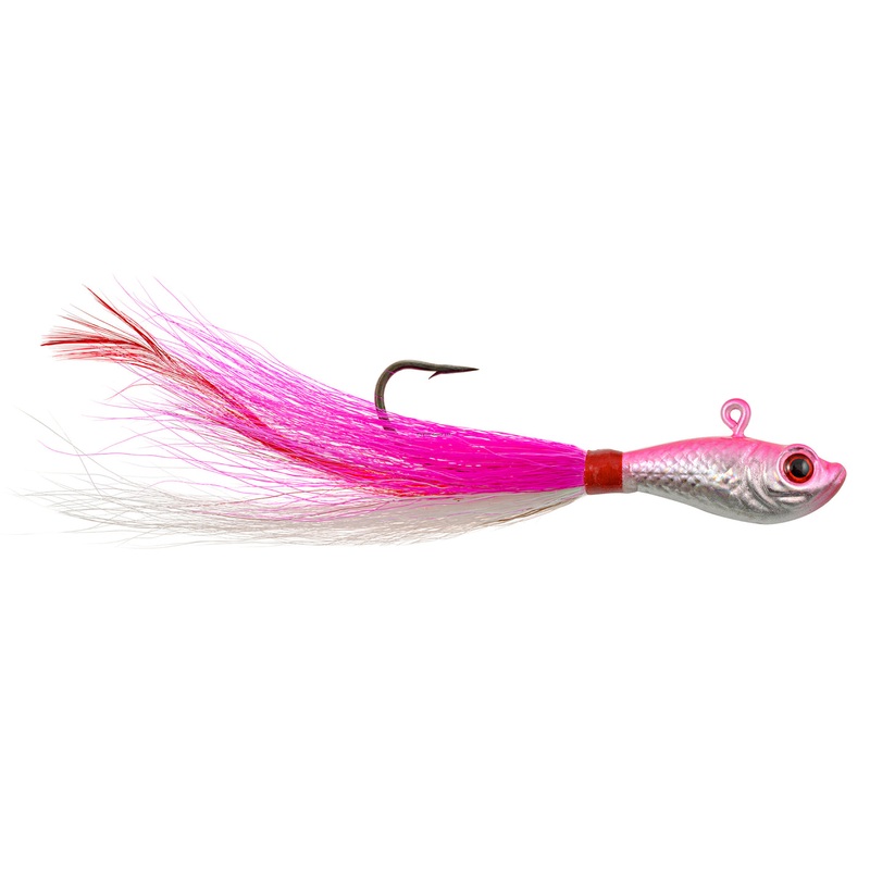 Hurricane Eye Bucktail Jig Pink/White 1 1/2oz