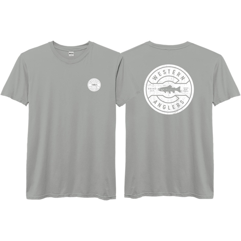 Western Anglers – Shop T Shirt – Vintage Fade Gray (NEW) Graystone S