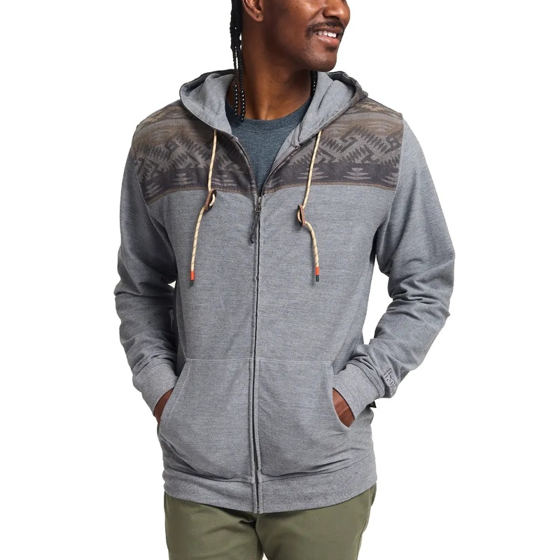 Howler Brothers Shaman Hoodie Deep Grey / Herrador Jacquard M