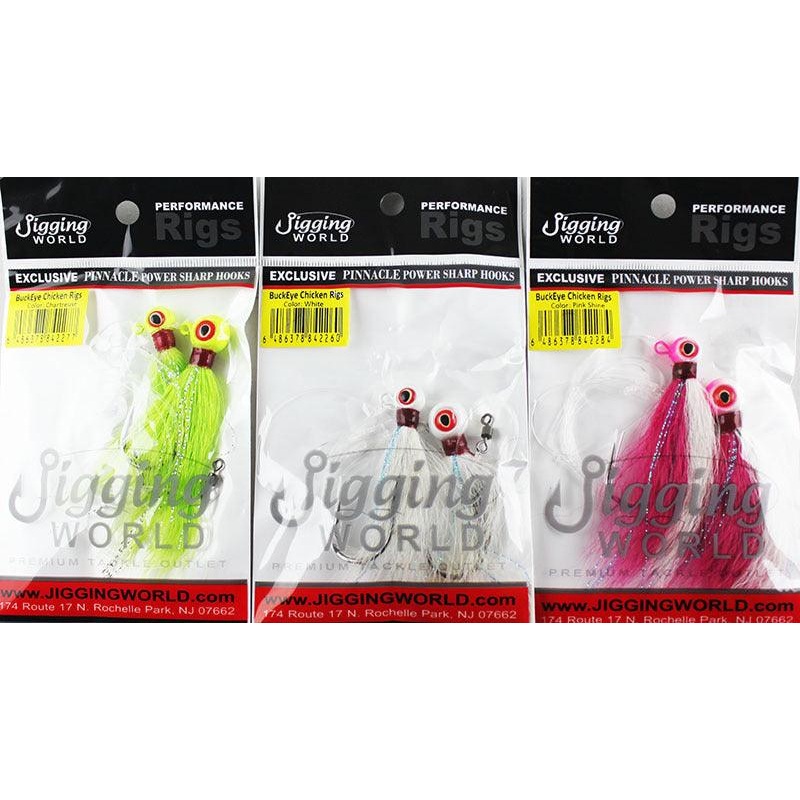 Jigging World BuckEye Hi-Lo Rigs Chartreuse