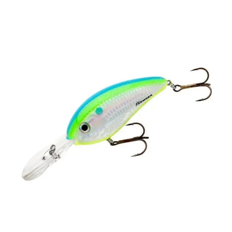 Bomber Fat Free Shad Chartreuse Blue Sparkle