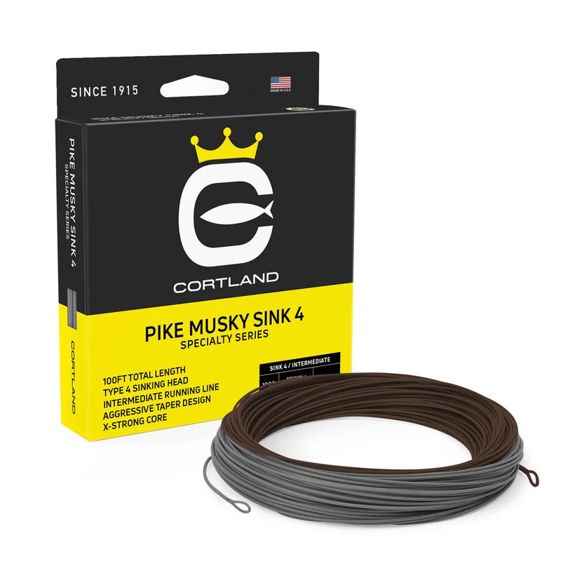 Cortland Pike Musky Sink 4 WF8S/I Brown/Gray