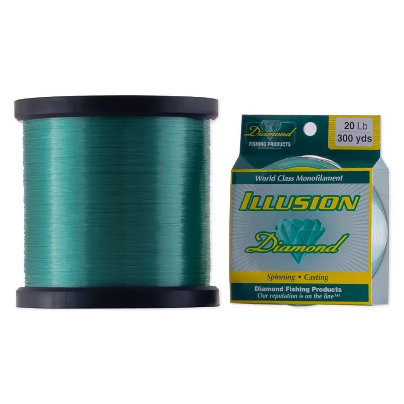 DIAMOND MOMOI ILLUSION CO-POLYMER MONO LINE MYSTIC GREEN 20LB