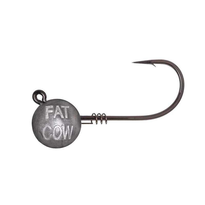 Fat Cow Screw Ball Jig Heads 7/0 Hook 2pk 1.5oz