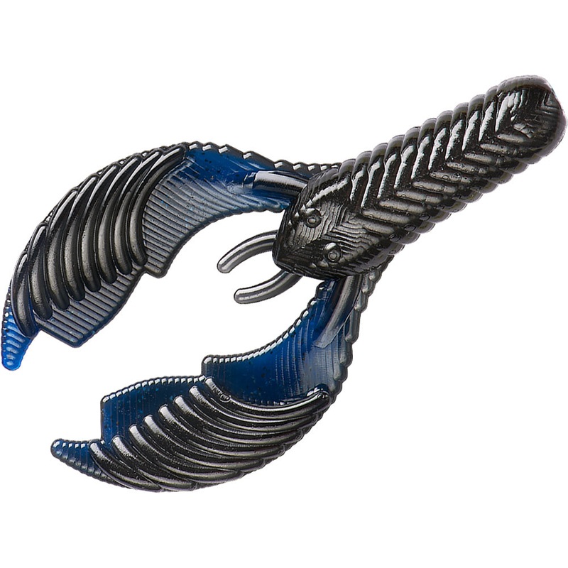 YUM Craw Chunk 2 3/4 inch Soft Plastic Trailer Black Blue Shadow 2.75 inch – 8 pack