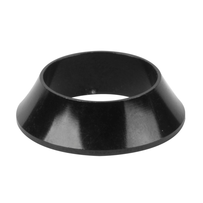 Aluminum Swooped Winding Checks Matte Black 9mm