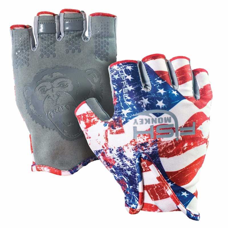 FISH MONKEY STUBBY GUIDE GLOVES Americana S