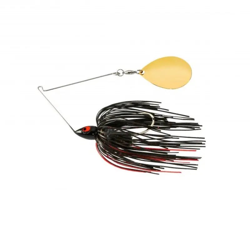 War Eagle Night Time Single Colorado Spinnerbait Black Blue w/Black Nickel Blade 1/2oz