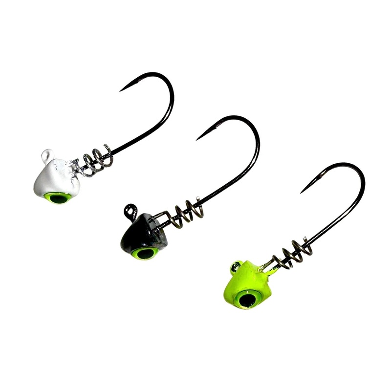 CYCLOPS JIGS CRAPPIE SCREWLOK Chartruese