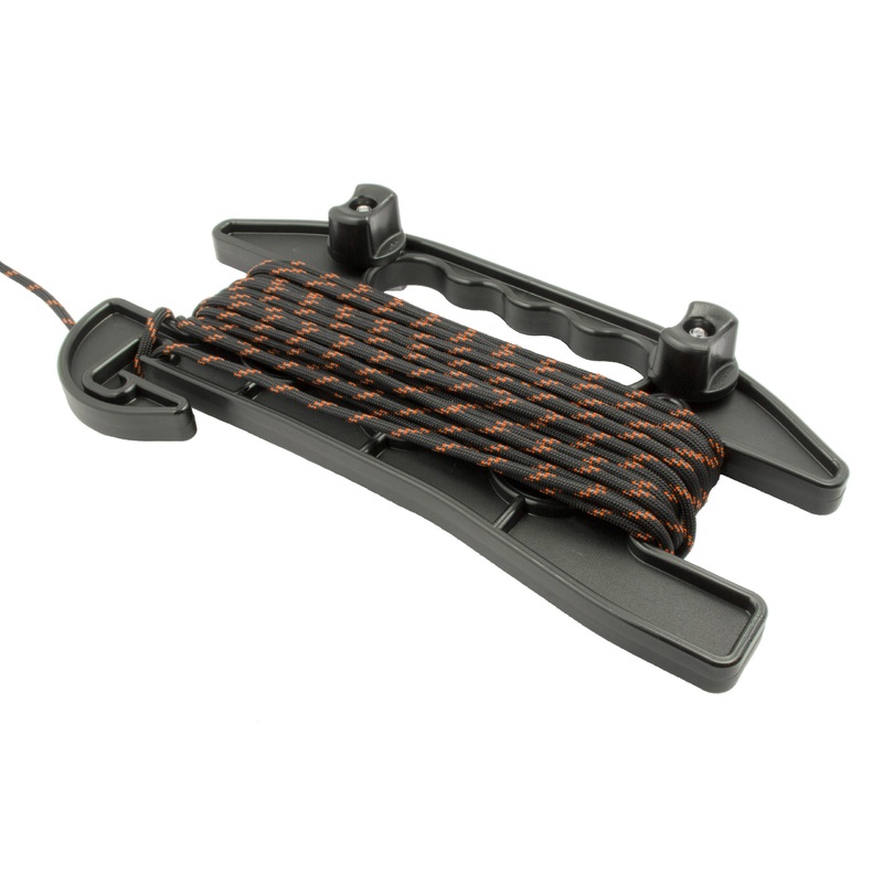 YakAttack SideWinder Anchor Line Reel, Includes Track Hardware and 75 Feet of 550 Paracord