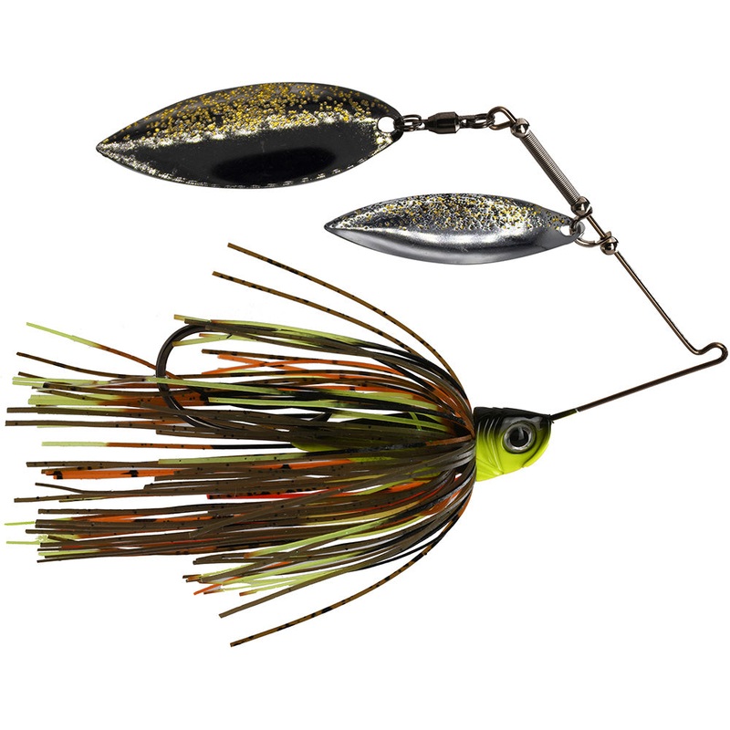 1st Gen Fishing Compact Split Blade Spinnerbait Blerch 1/2 oz