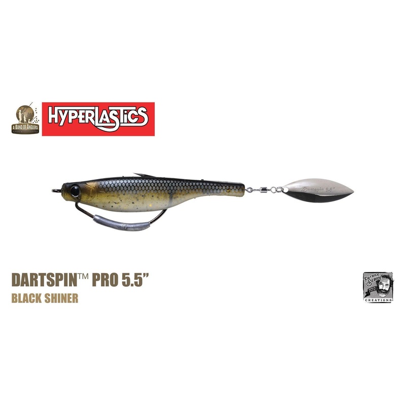 Hyperlastics Dartspin Pro Lures (Rigged Weedless Ver.) Length: 5.5″ – Weight: 5/8oz Ayu