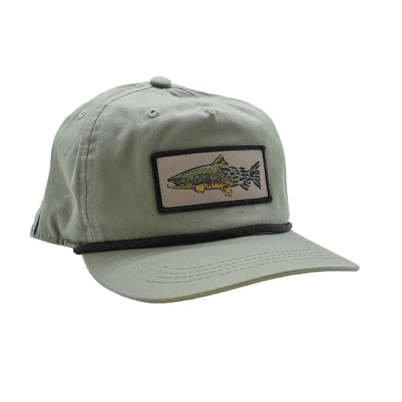 Rep Your Water – Brown Snacks Hat Light Green