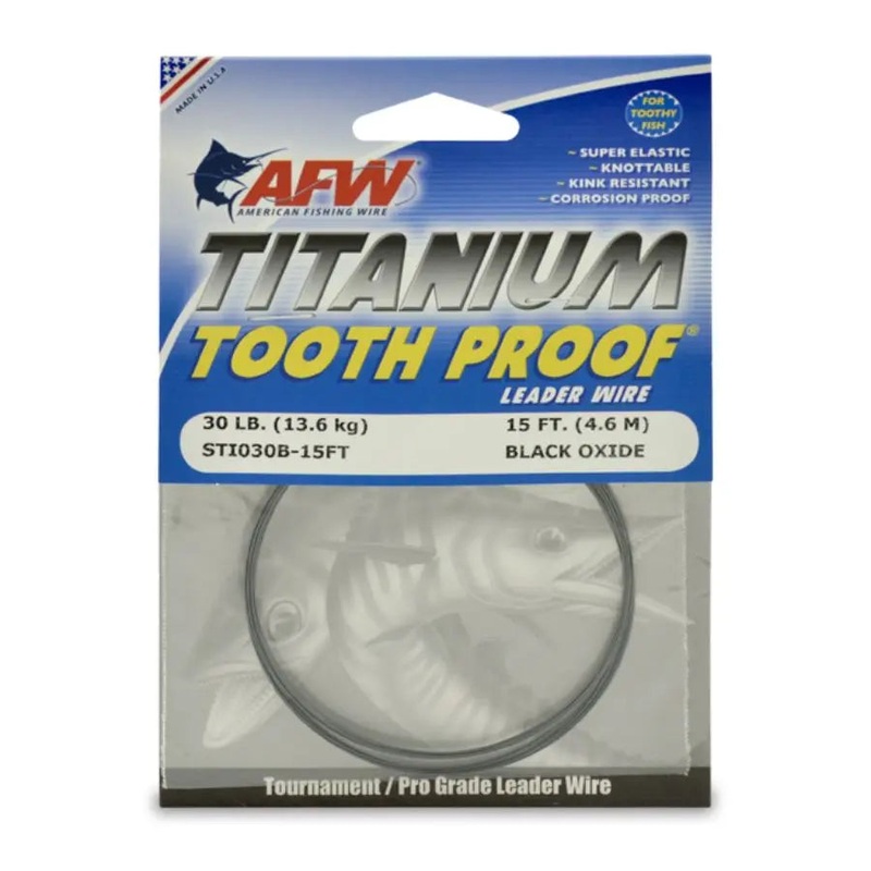 AFW TITANIUM BLACK OXIDE WIRE 15′ 30lb
