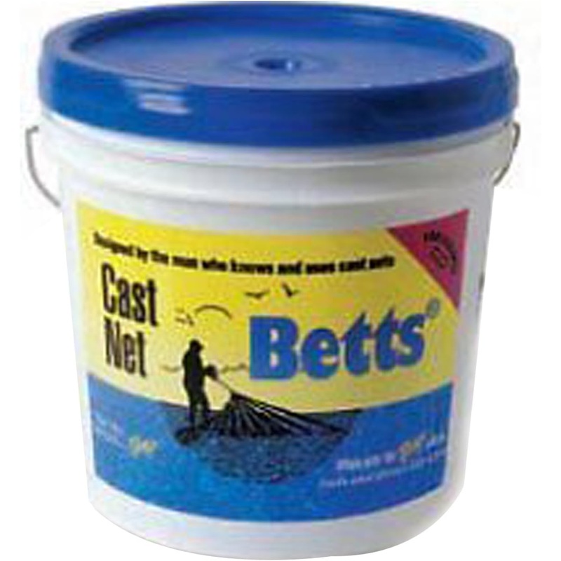 Betts 24-6 Super Pro Mono Bait Cast Net 6′ 1/4″ Mesh 1.3Lb Lead