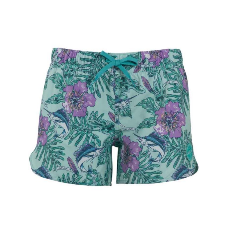 SALT LIFE SAILIN TROPICS SHORT WHITE L