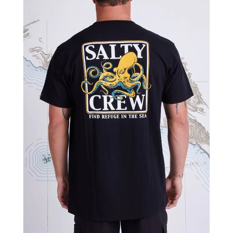 SALTY CREW INK SLINGER STANDARD S/S TEE BLACK M