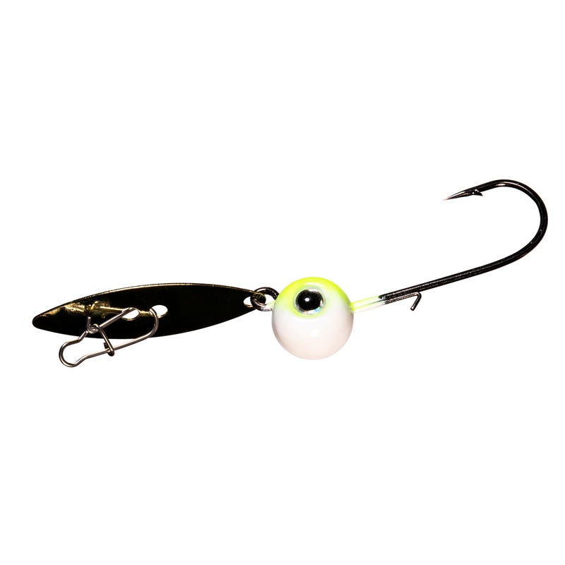 Z-Man ChatterBait WillowVibe 2 pack Chartreuse Shad 1/4 oz
