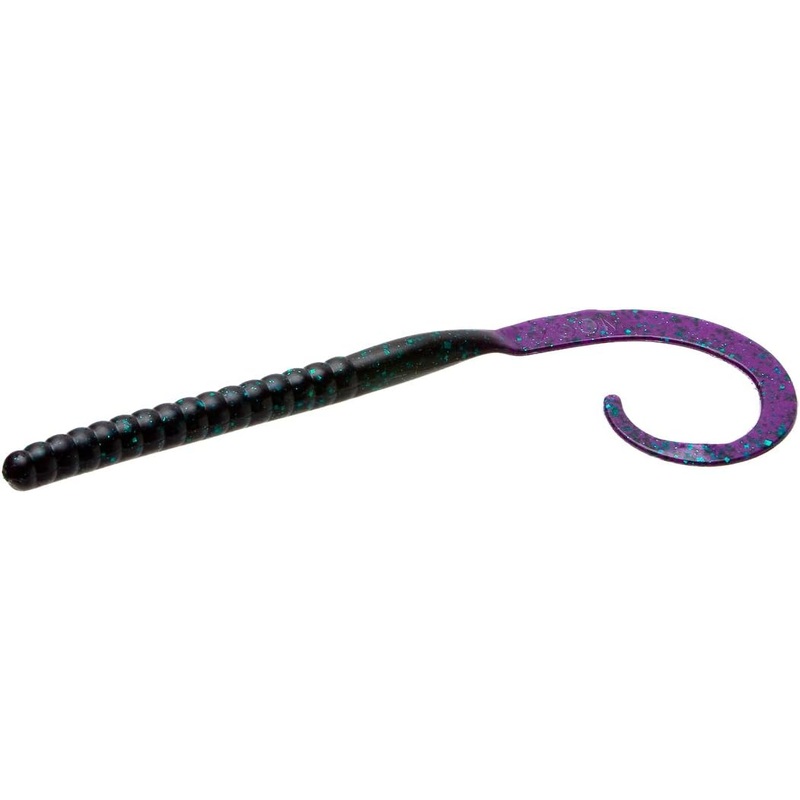 Zoom Magnum Ol’ Monster Curled Tail Worm Purple
