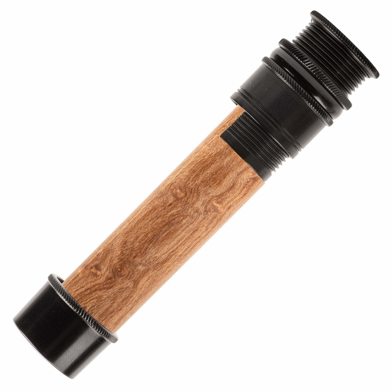REC Aluminum Fly Reel Seat ADS Black Box Elder Burl
