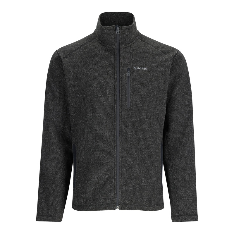 Simms – Men’s Rivershed-Full Zip Fleece Black Heather M
