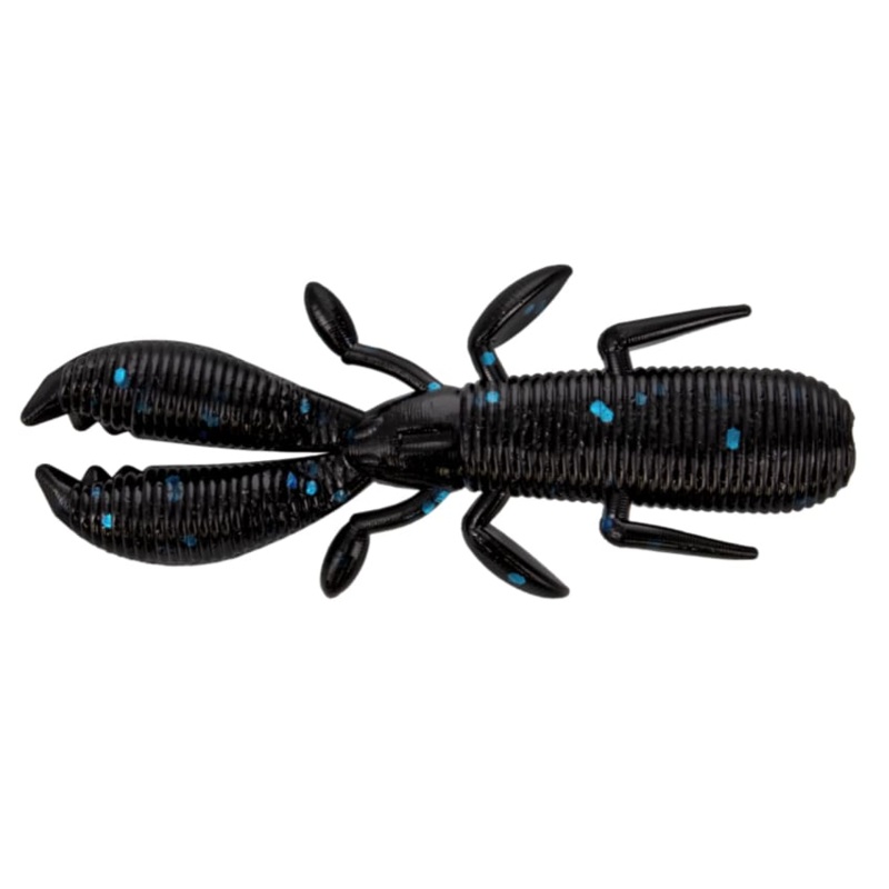 YAMAMOTO 2.5 COVERT CRAW FLOATER Black w/Lrg Blue Flake – 021