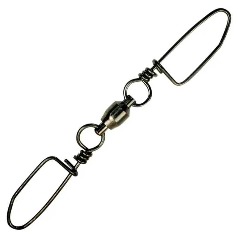 BILLFISHER BALL BEARING DOUBLE SNAP SWIVELS #5 200LB (3pk)