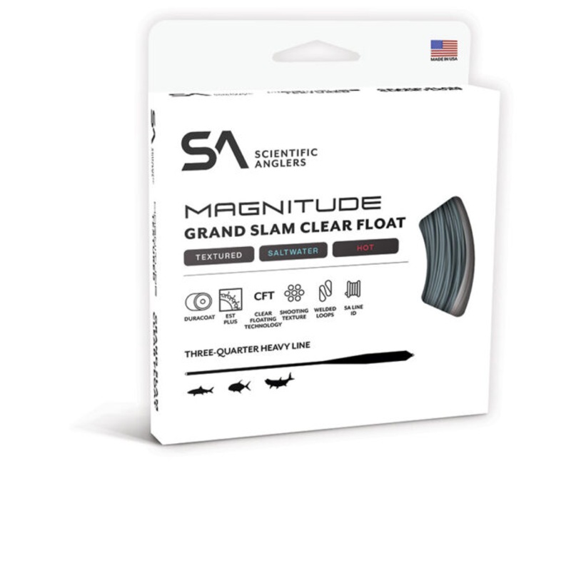 SA MAGNITUDE TEXTURED GRAND SLAM 10′ CLEAR FLOAT TIP WF-6-F HORIZON/CLEAR