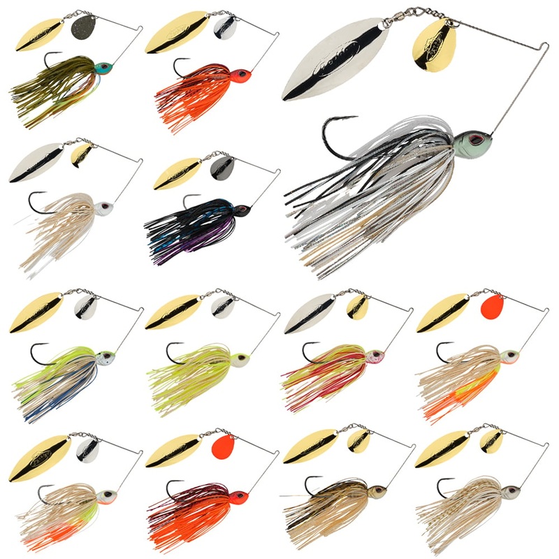 Berkley Power Blade Colorado Willow Spinnerbait 3/8 oz. BL Special Black/Gold